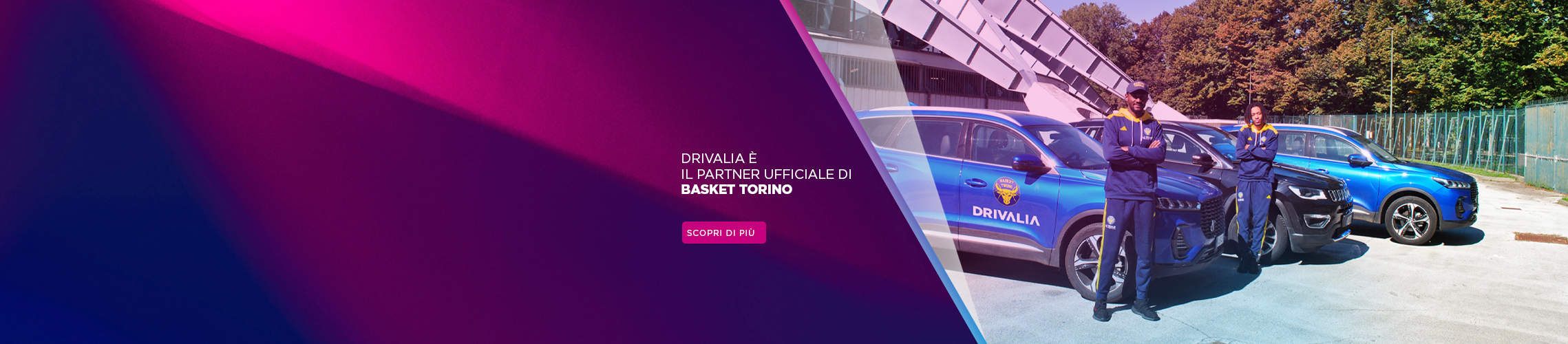 Drivalia è il Partner Ufficiale di Basket Torino!