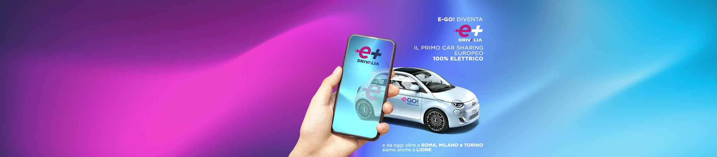 Scopri il car sharing del futuro 100% elettrico